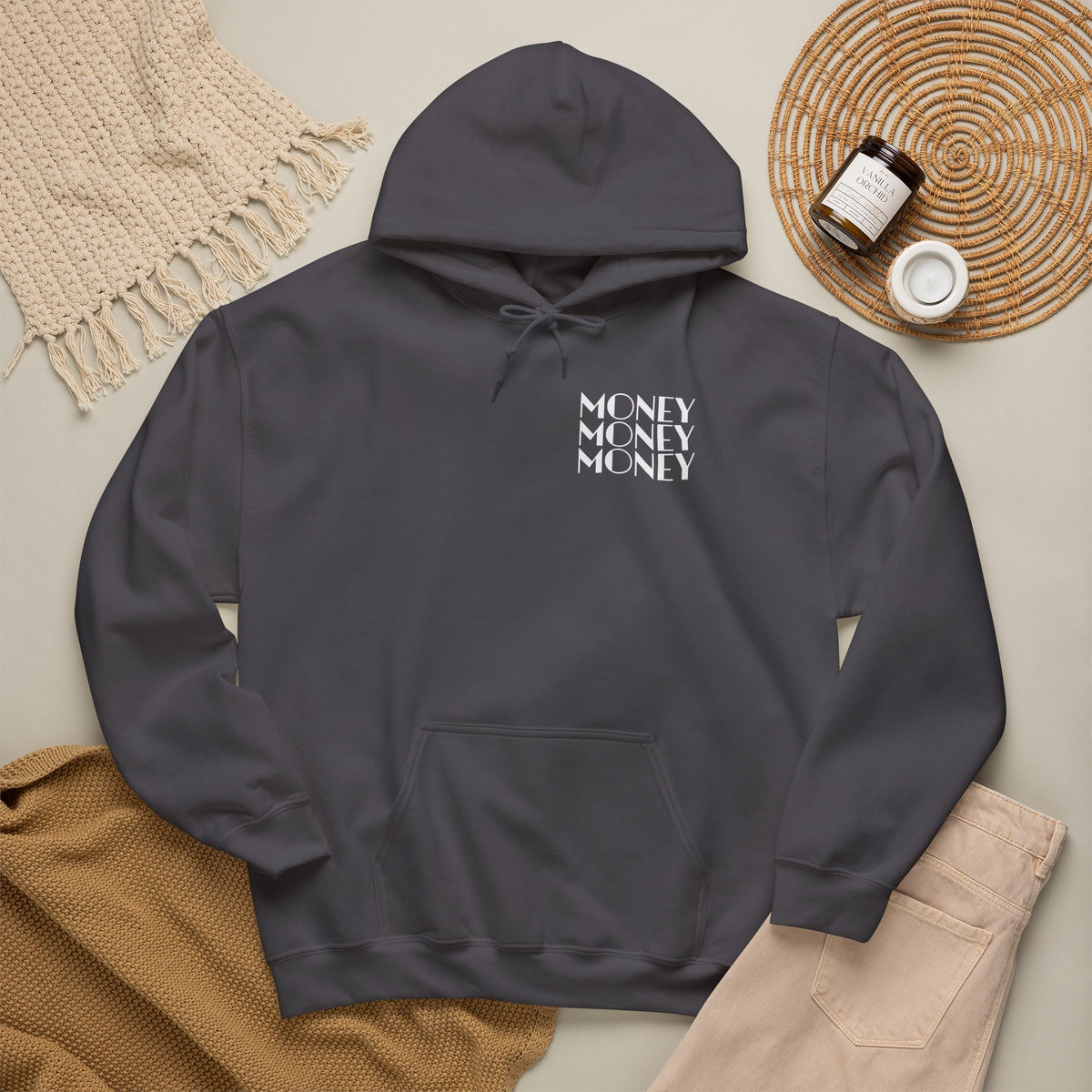 "Money Ain't Everything" Unisex College Hoodie - Broke & Dreamin' Hoodies