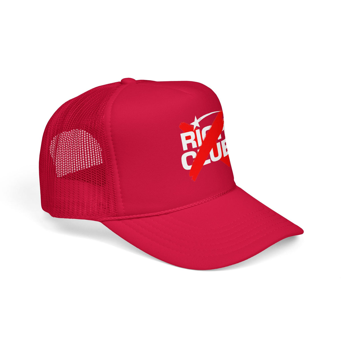 "Rich Club" Red Logo Unisex Foam Trucker Hat - Broke and Dreamin' Hats