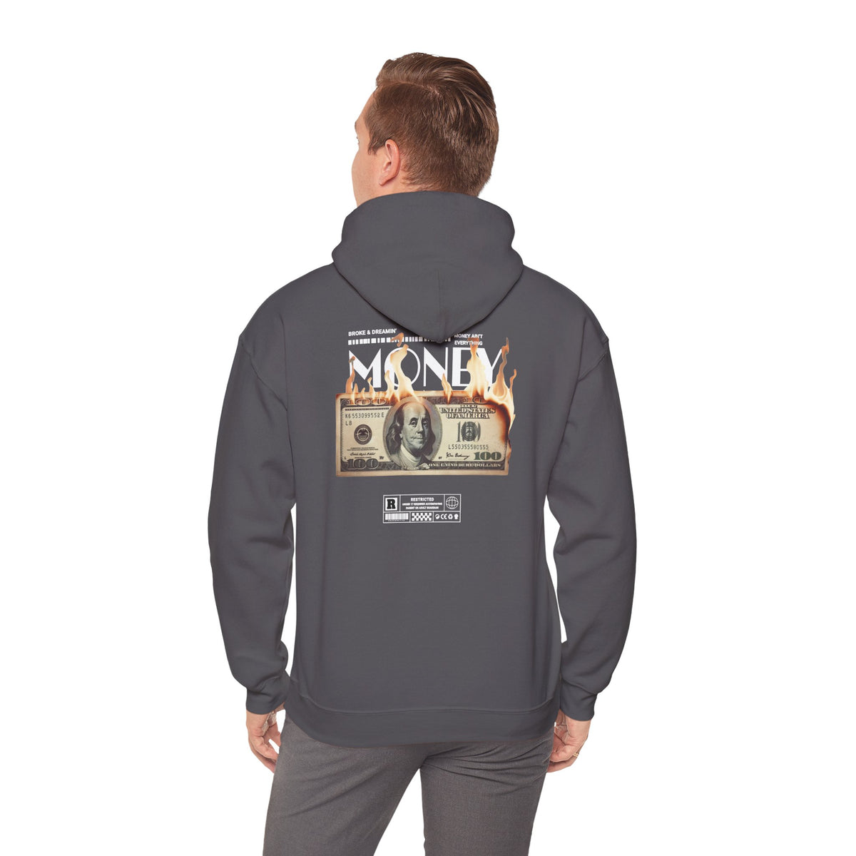 "Money Ain't Everything" Unisex College Hoodie - Broke & Dreamin' Hoodies