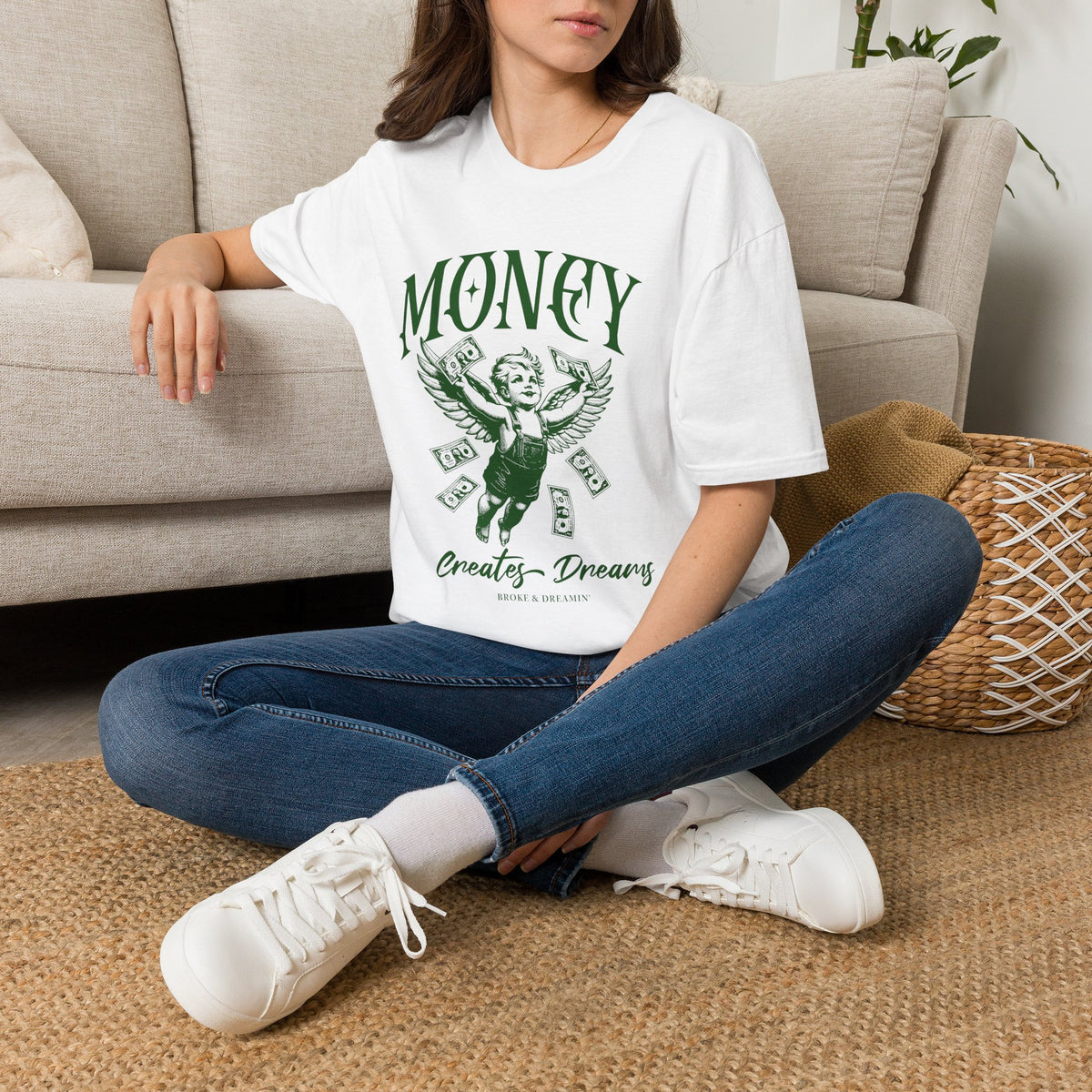 "Money Creates Dreams” Unisex T-Shirt - Broke & Dreamin' T-Shirts