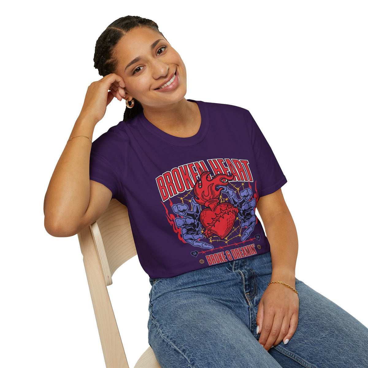 “Broken Heart” Unisex T-Shirt - Broke & Dreamin' T-Shirts