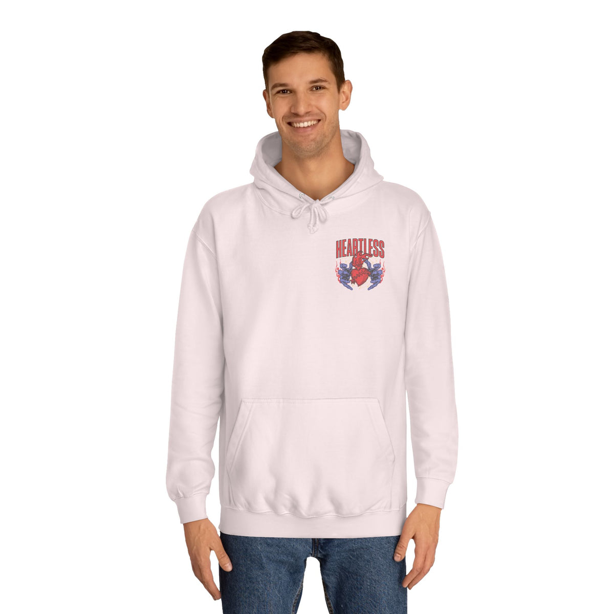 "Heartless" Unisex College Hoodie - Broke & Dreamin' Hoodies