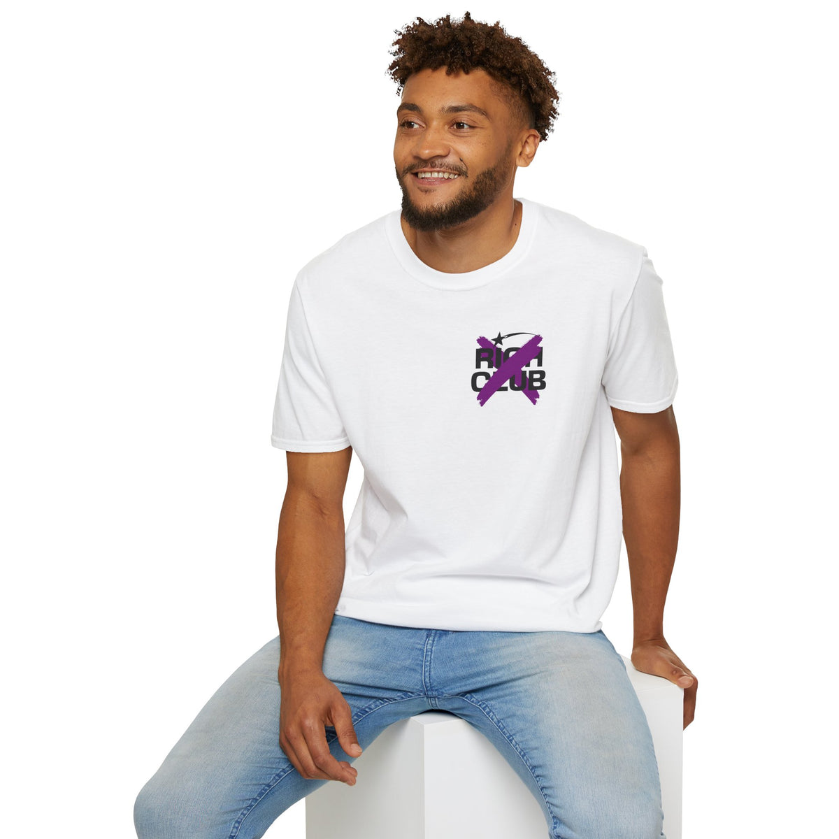 "Rich Club" Purple Logo Unisex T-Shirt - Broke & Dreamin' T-Shirts
