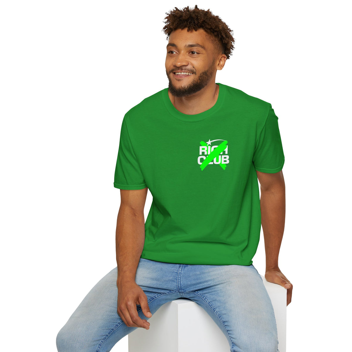 "Rich Club" Green Logo Unisex T-Shirt - Broke & Dreamin' T-Shirts