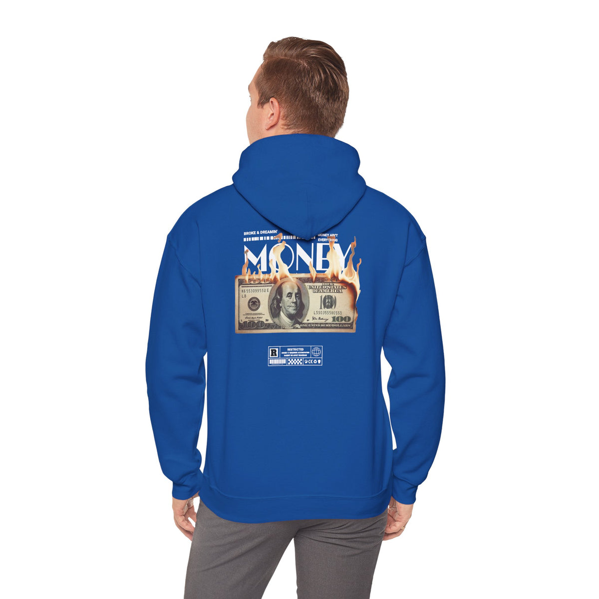 "Money Ain't Everything" Unisex College Hoodie - Broke & Dreamin' Hoodies