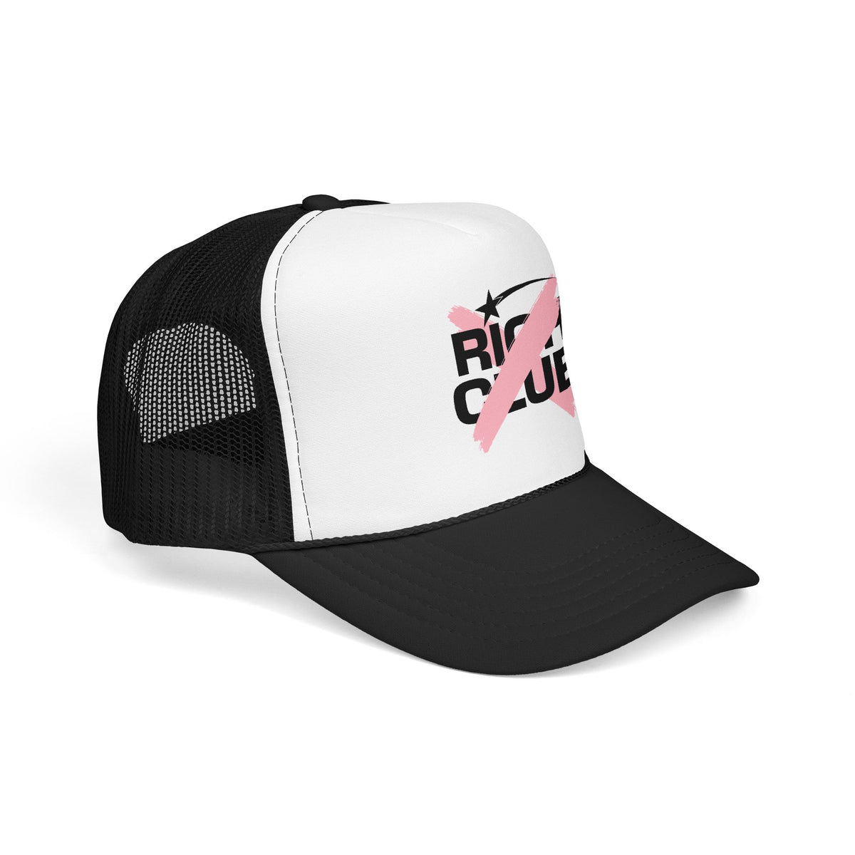 "Rich Club" Pink Logo Unisex Foam Trucker Hat - Broke and Dreamin' Hats