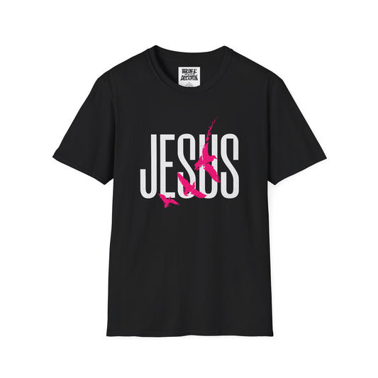 "Jesus Pink Logo” Unisex T-Shirt - Broke & Dreamin' T-Shirts