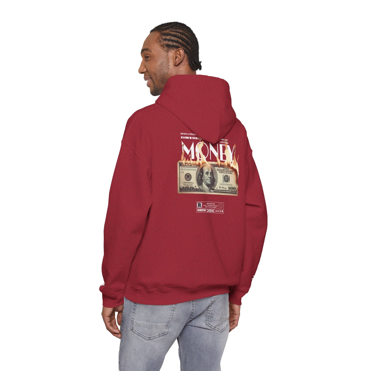 "Money Ain't Everything" Unisex College Hoodie - Broke & Dreamin' Hoodies