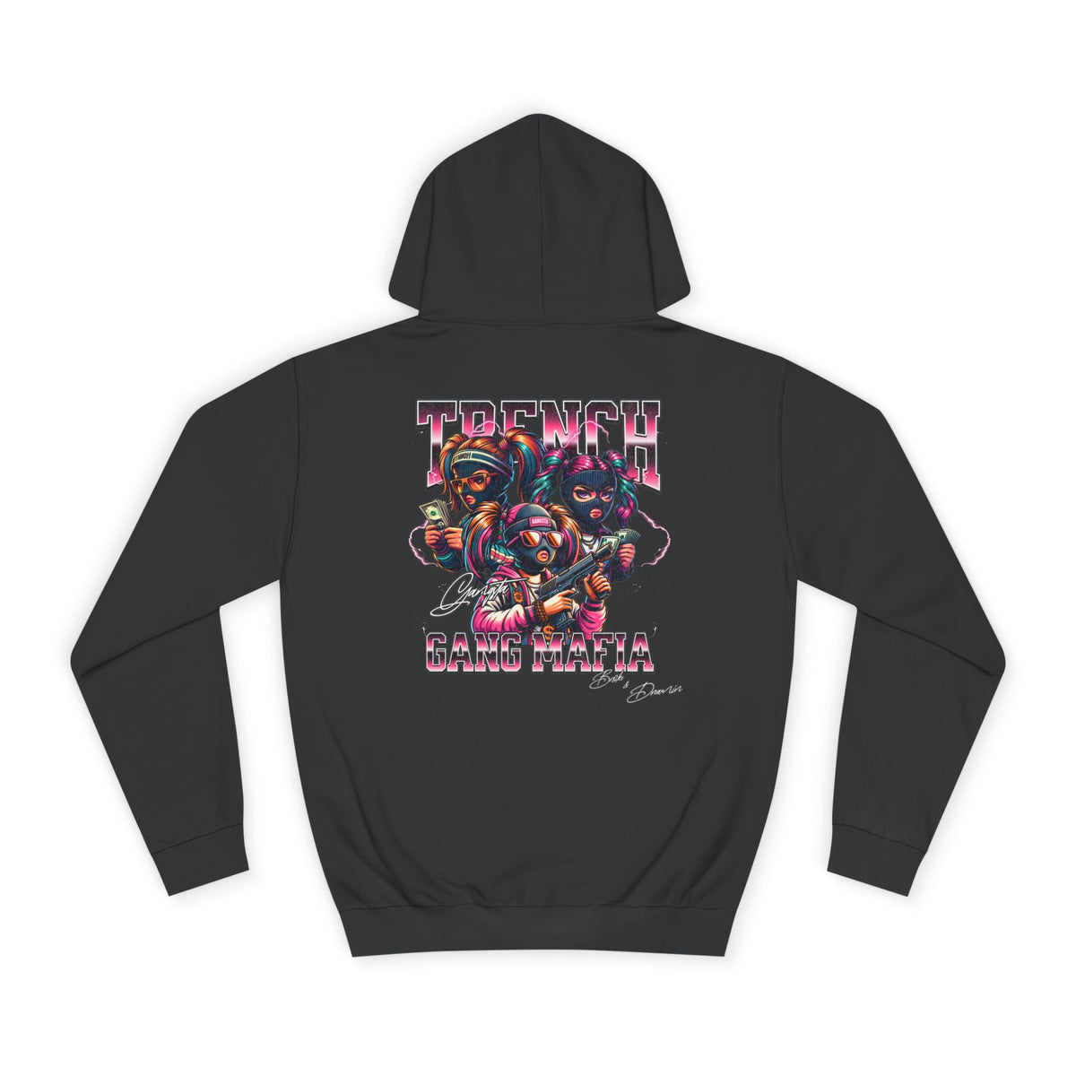 "TGM Vice City" Unisex College Hoodie - Broke & Dreamin' Hoodies