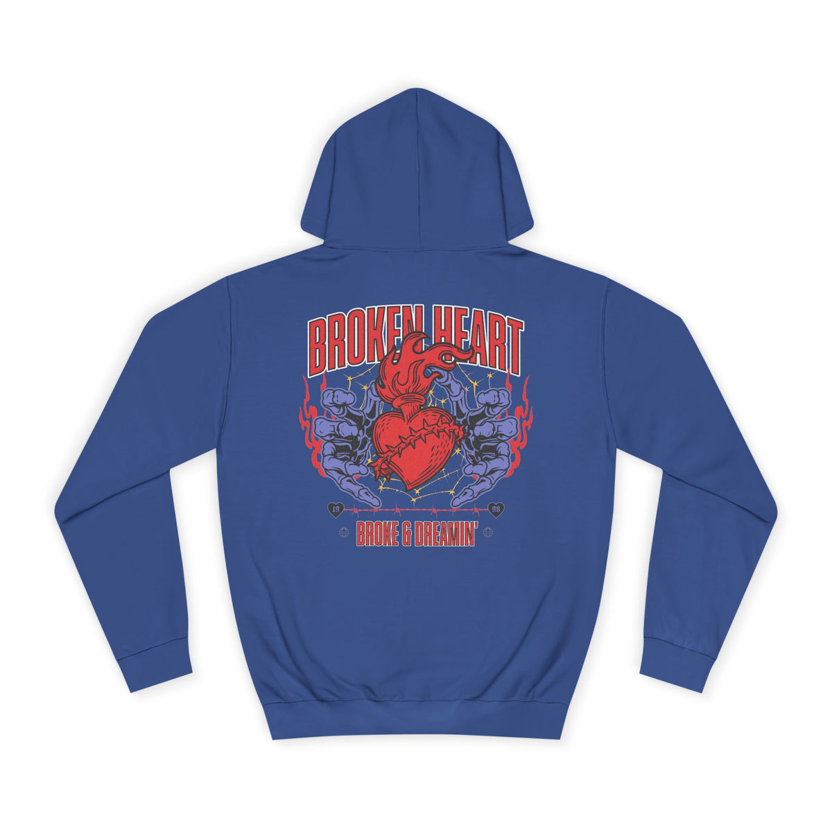 "Heartless" Unisex College Hoodie - Broke & Dreamin' Hoodies