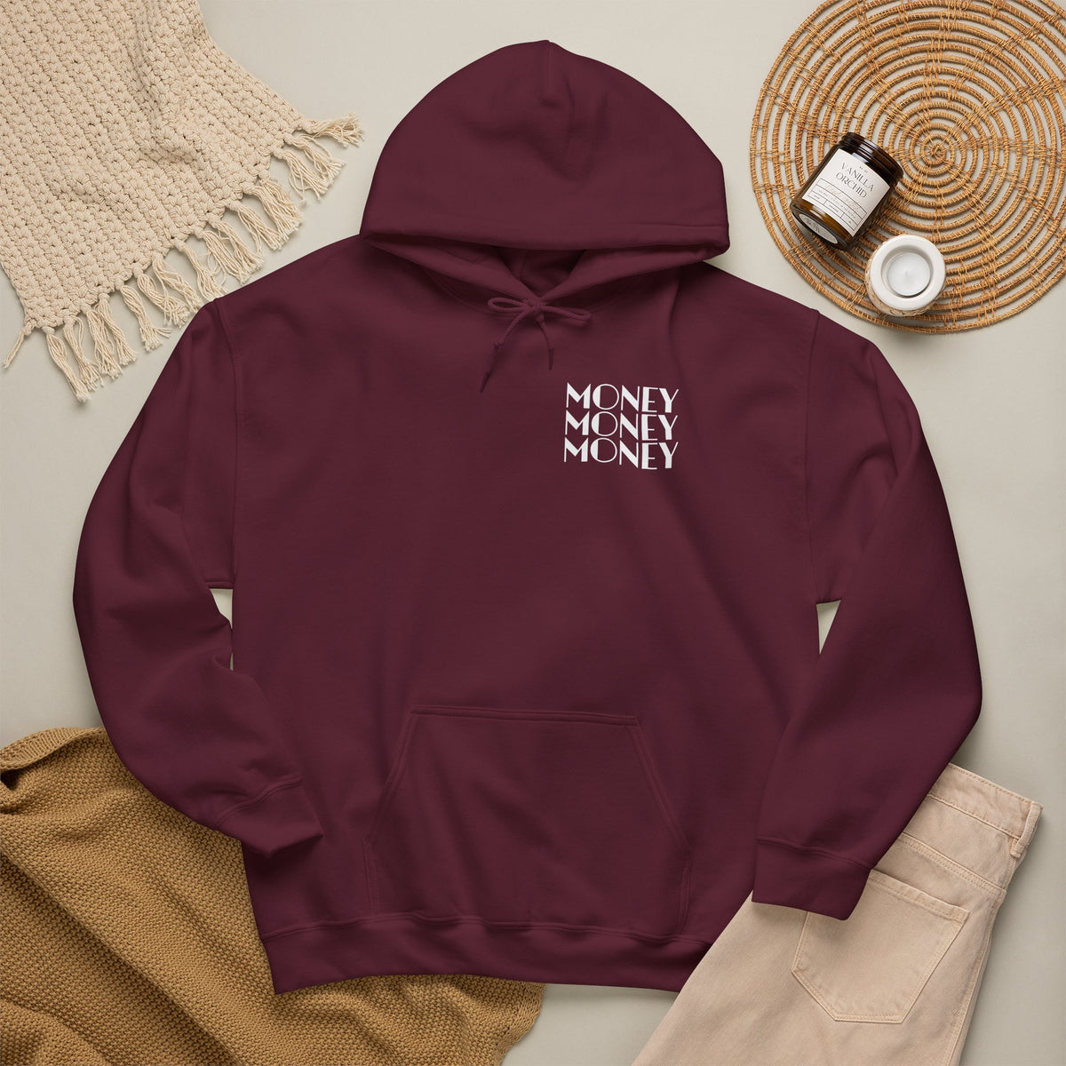 "Money Ain't Everything" Unisex College Hoodie - Broke & Dreamin' Hoodies