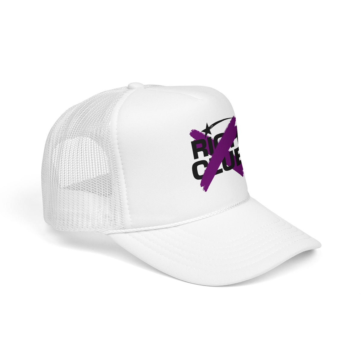 "Rich Club" Purple Logo Unisex Foam Trucker Hat - Broke and Dreamin' Hats