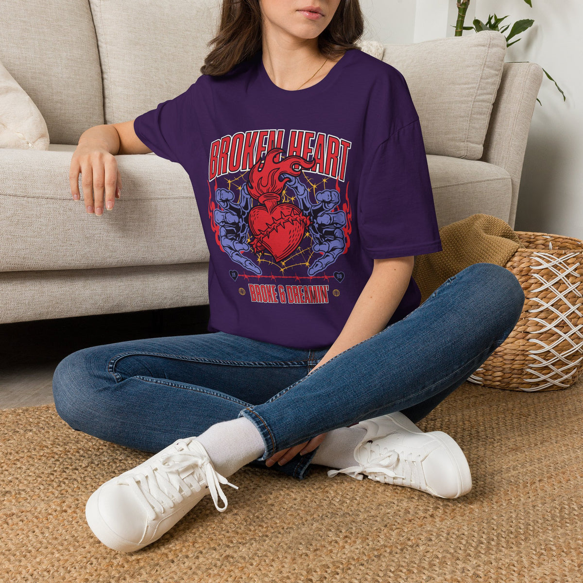 “Broken Heart” Unisex T-Shirt - Broke & Dreamin' T-Shirts