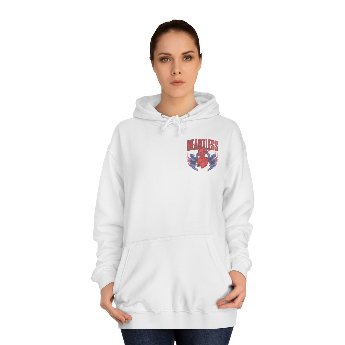 "Heartless" Unisex College Hoodie - Broke & Dreamin' Hoodies