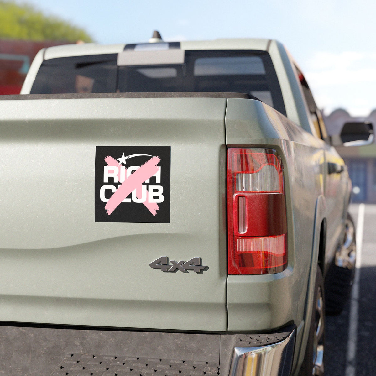 "Rich Club” Pink Logo Car Magnet - Broke & Dreamin' Magnets