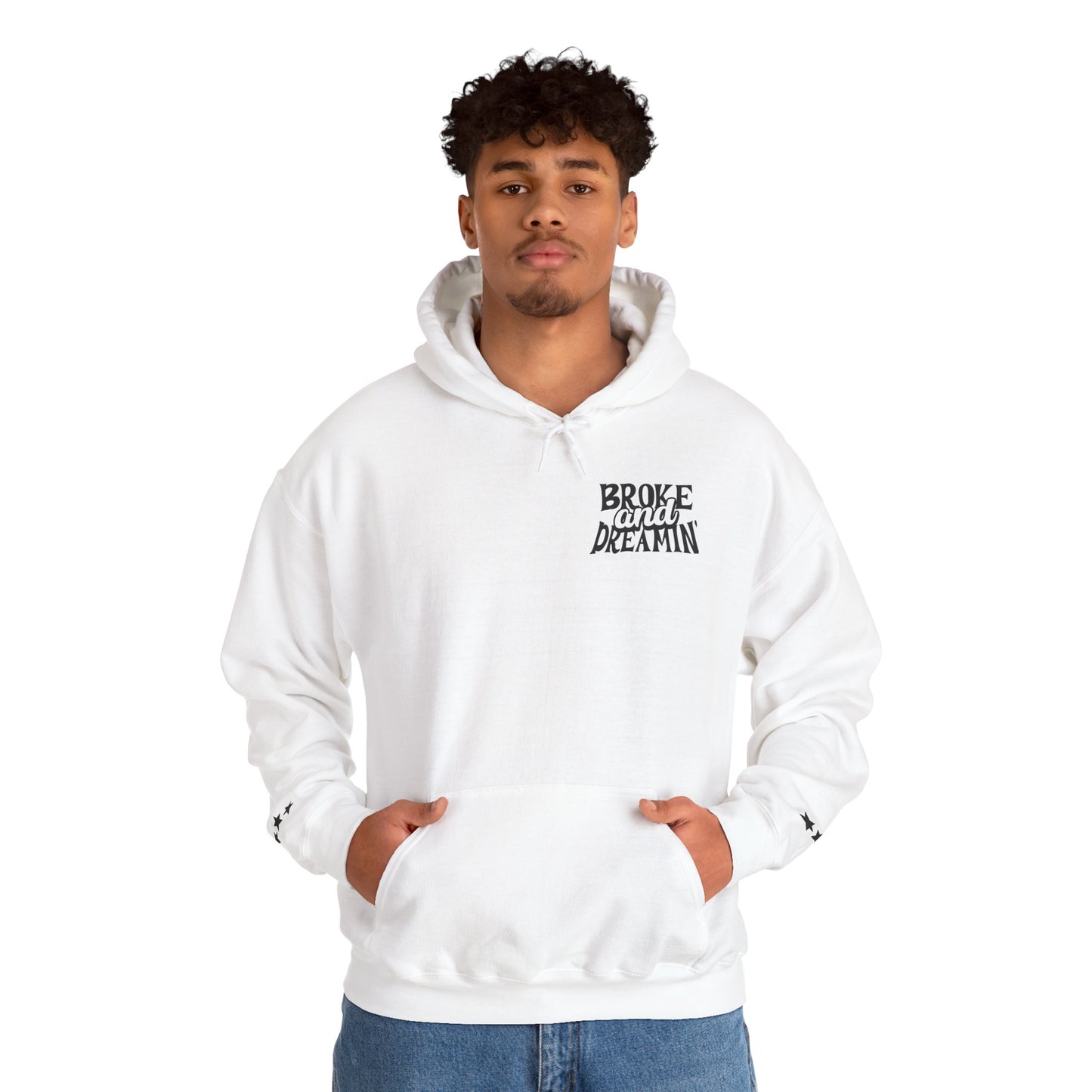 "618AMG x TGM" Unisex College Hoodie - Broke & Dreamin' Hoodies
