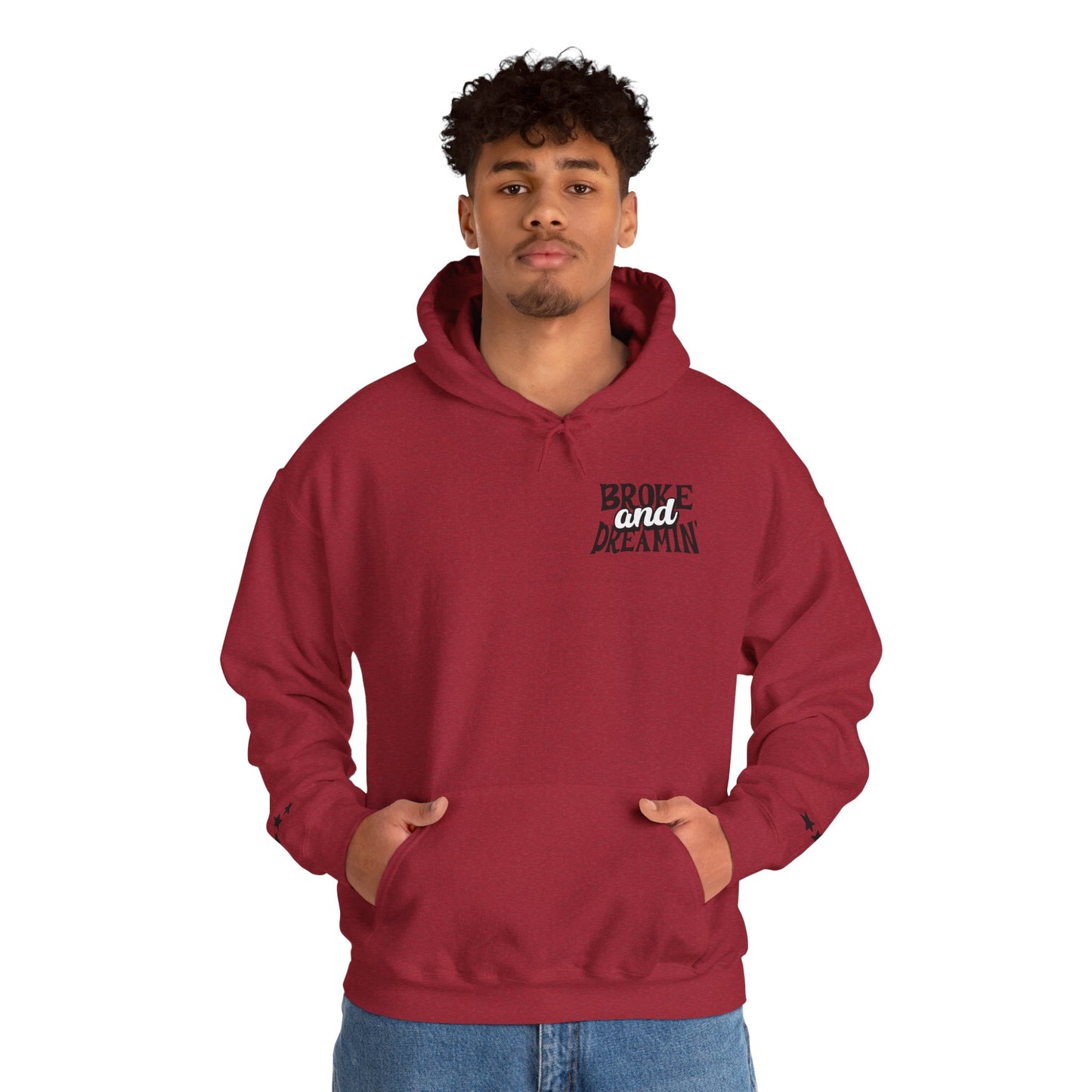 "Jesus x 618AMG" Unisex College Hoodie - Broke & Dreamin' Hoodies