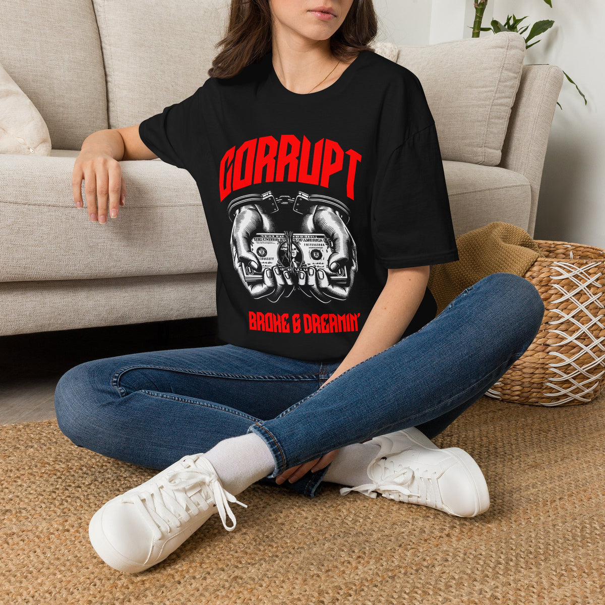 “Corrupt” Unisex T-Shirt - Broke & Dreamin' T-Shirts