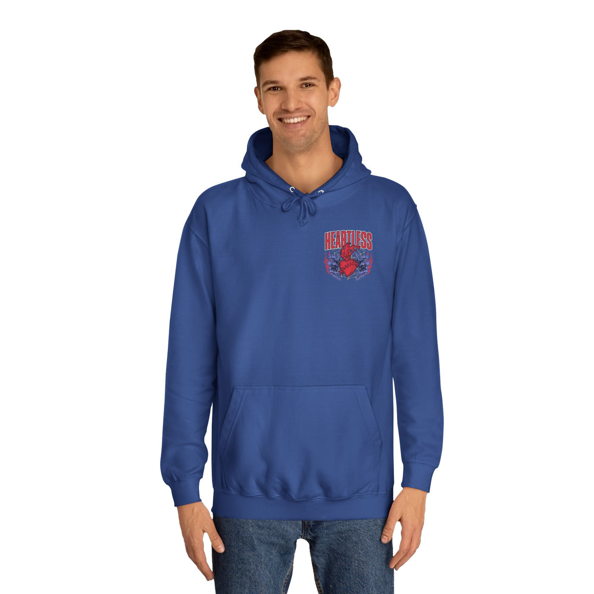 "Heartless" Unisex College Hoodie - Broke & Dreamin' Hoodies