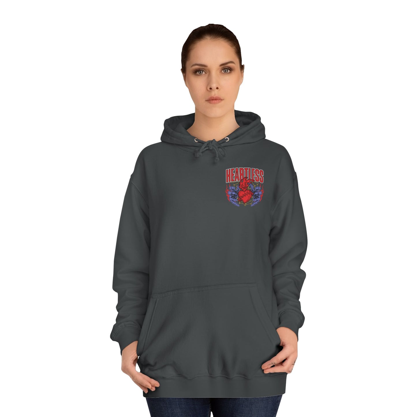 "Heartless" Unisex College Hoodie - Broke & Dreamin' Hoodies