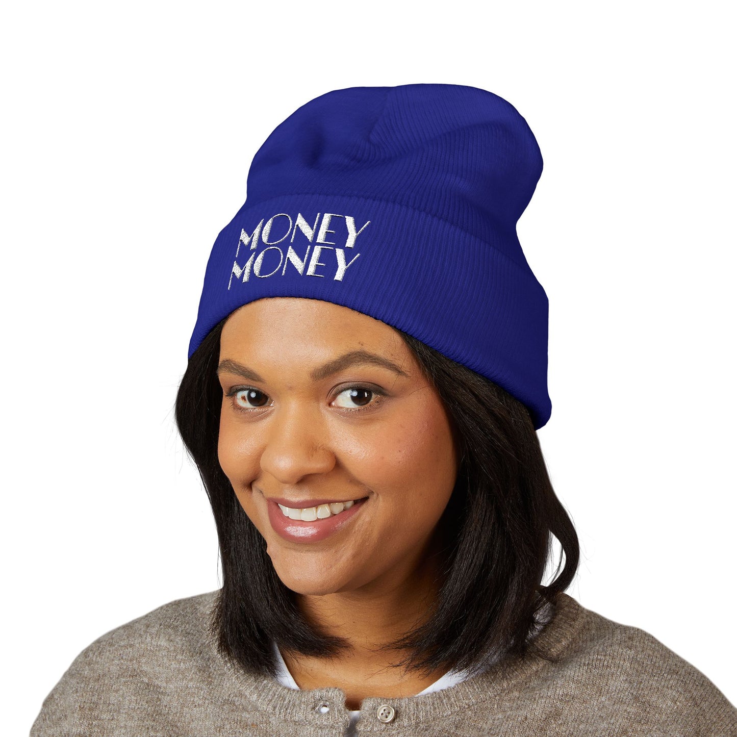 "Money" Embroidered Beanie - Broke & Dreamin' Beanies