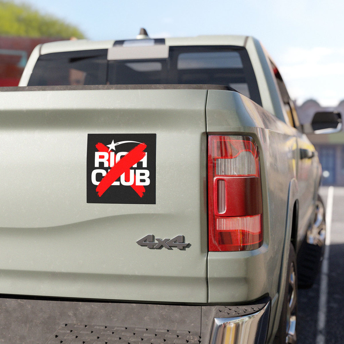 "Rich Club” Red Logo Car Magnet - Broke & Dreamin' Magnets