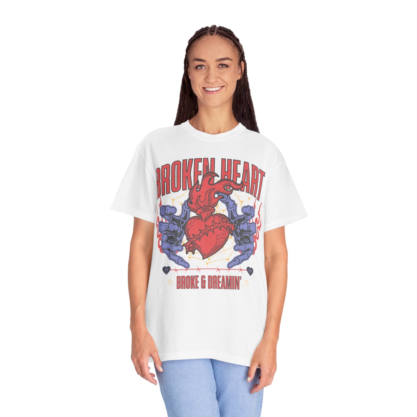 “Broken Heart” Unisex T-Shirt - Broke & Dreamin' T-Shirts