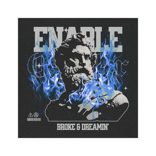 “Enable” Car Magnet - Broke & Dreamin' Magnets