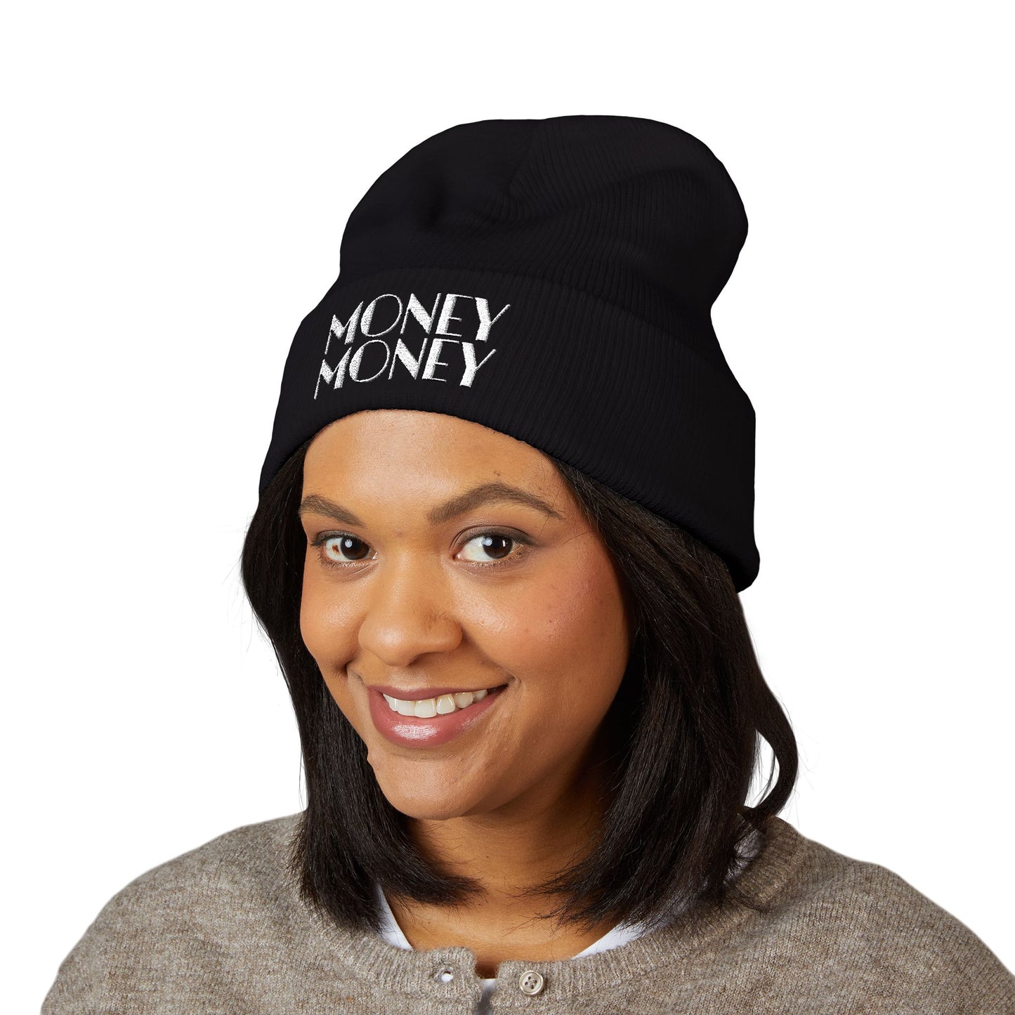 "Money" Embroidered Beanie - Broke & Dreamin' Beanies