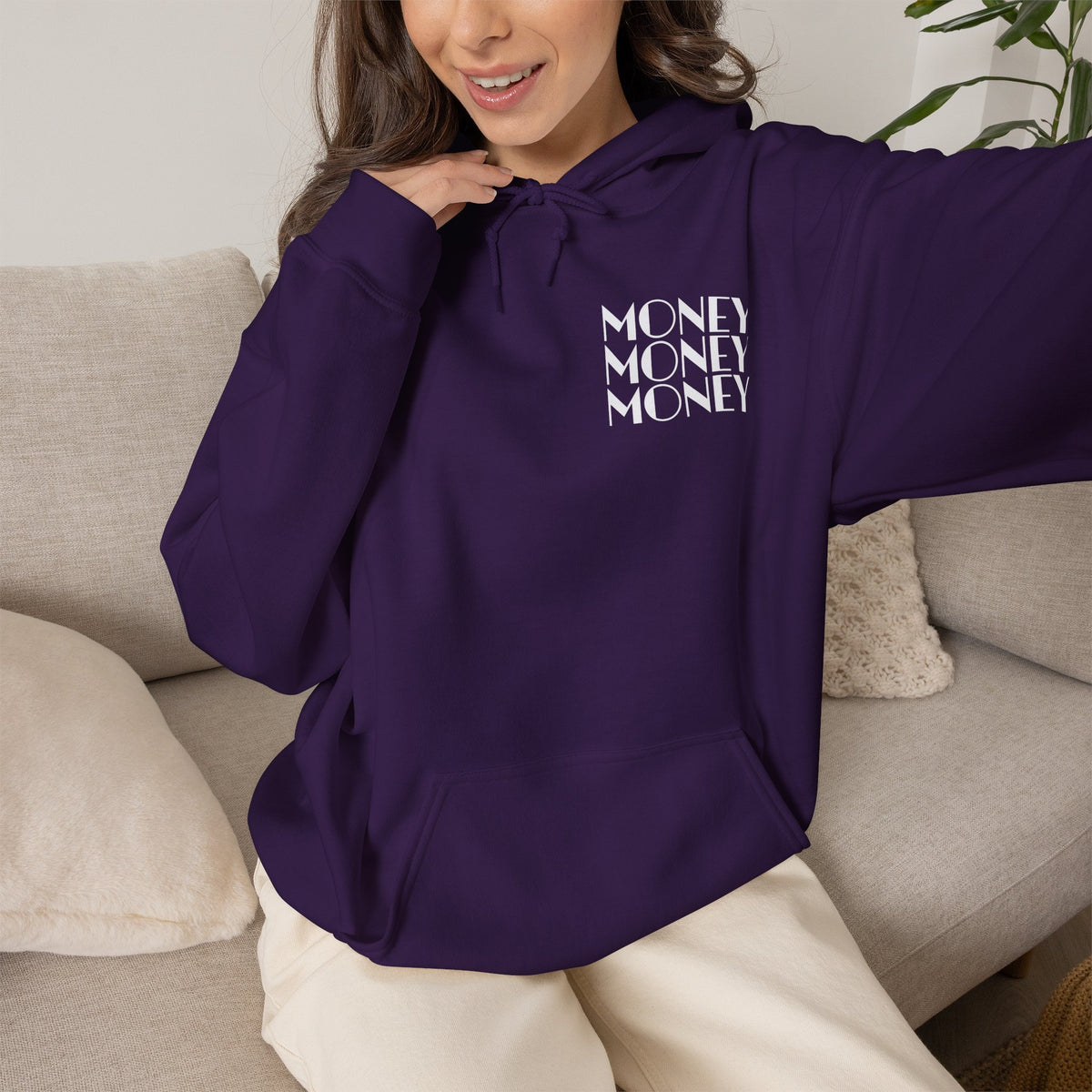 "Money Ain't Everything" Unisex College Hoodie - Broke & Dreamin' Hoodies