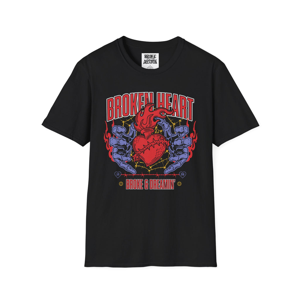 “Broken Heart” Unisex T-Shirt - Broke & Dreamin' T-Shirts