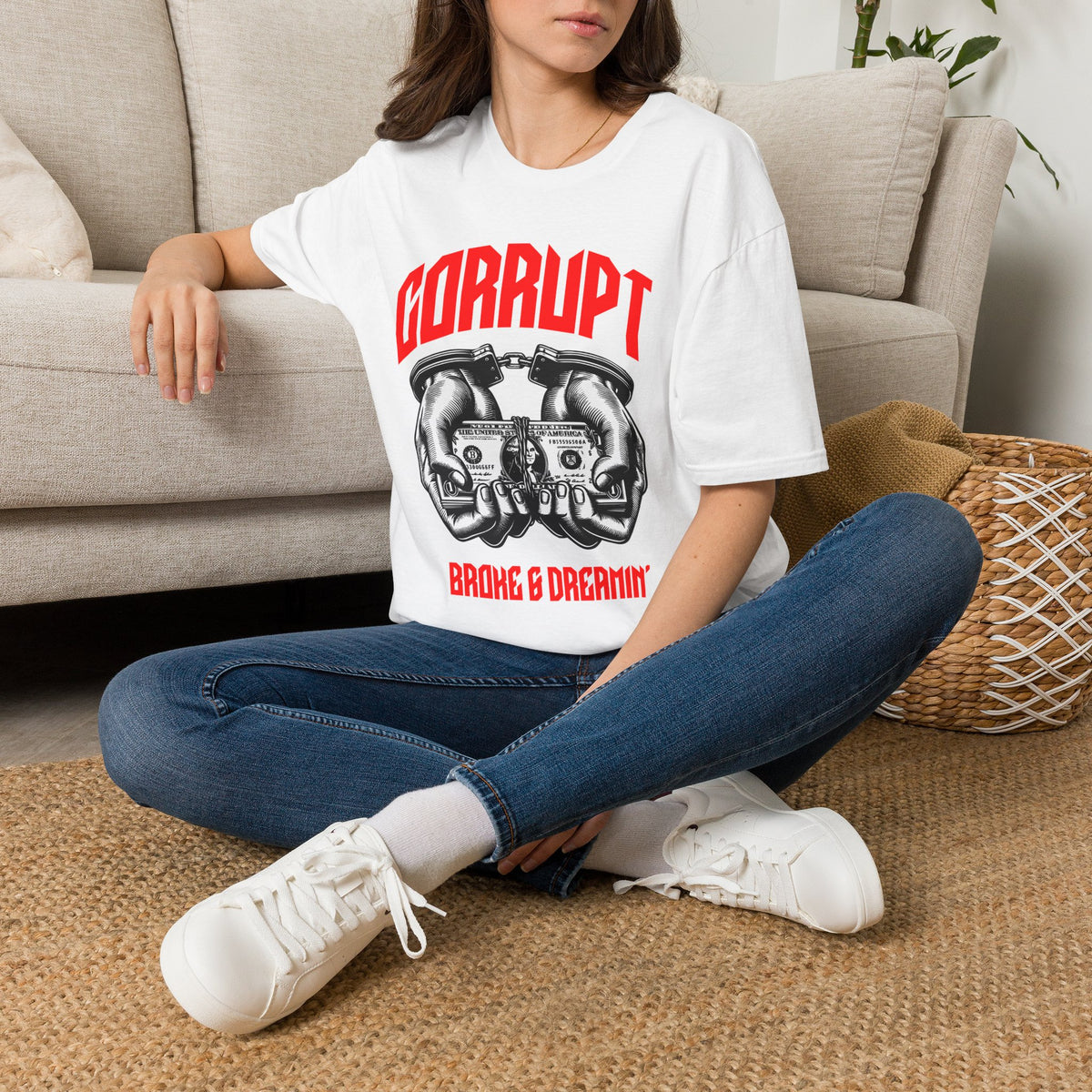 “Corrupt” Unisex T-Shirt - Broke & Dreamin' T-Shirts