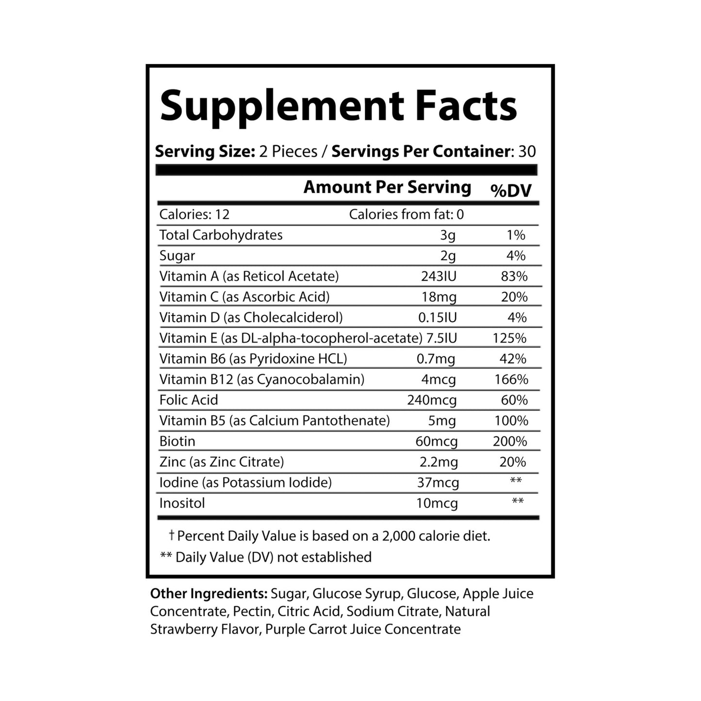 Multivitamin Gummies for Adults (60 Gummies) - Broke & Dreamin' Supplements