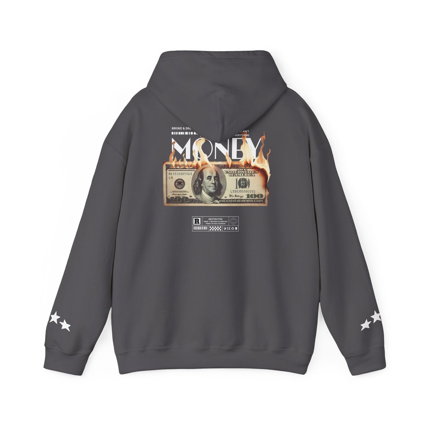 "Money Ain't Everything" Unisex College Hoodie - Broke & Dreamin' Hoodies