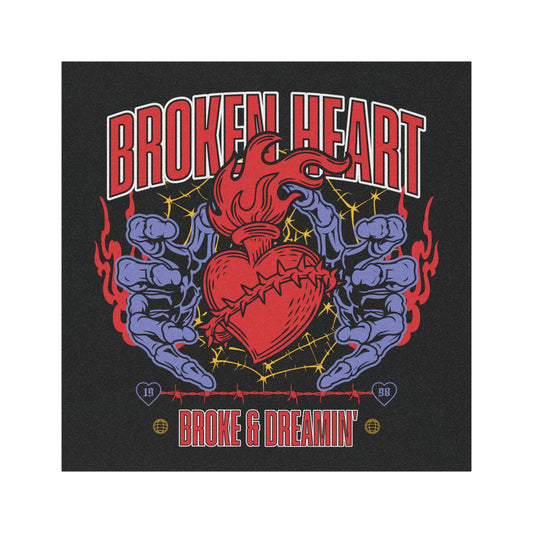 “Broken Heart” Car Magnet - Broke & Dreamin' Magnets