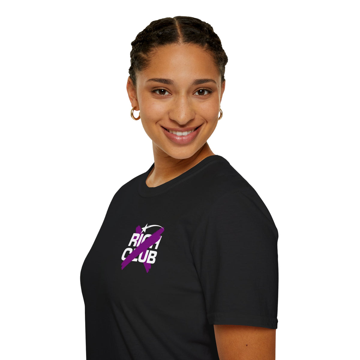 "Rich Club" Purple Logo Unisex T-Shirt - Broke & Dreamin' T-Shirts