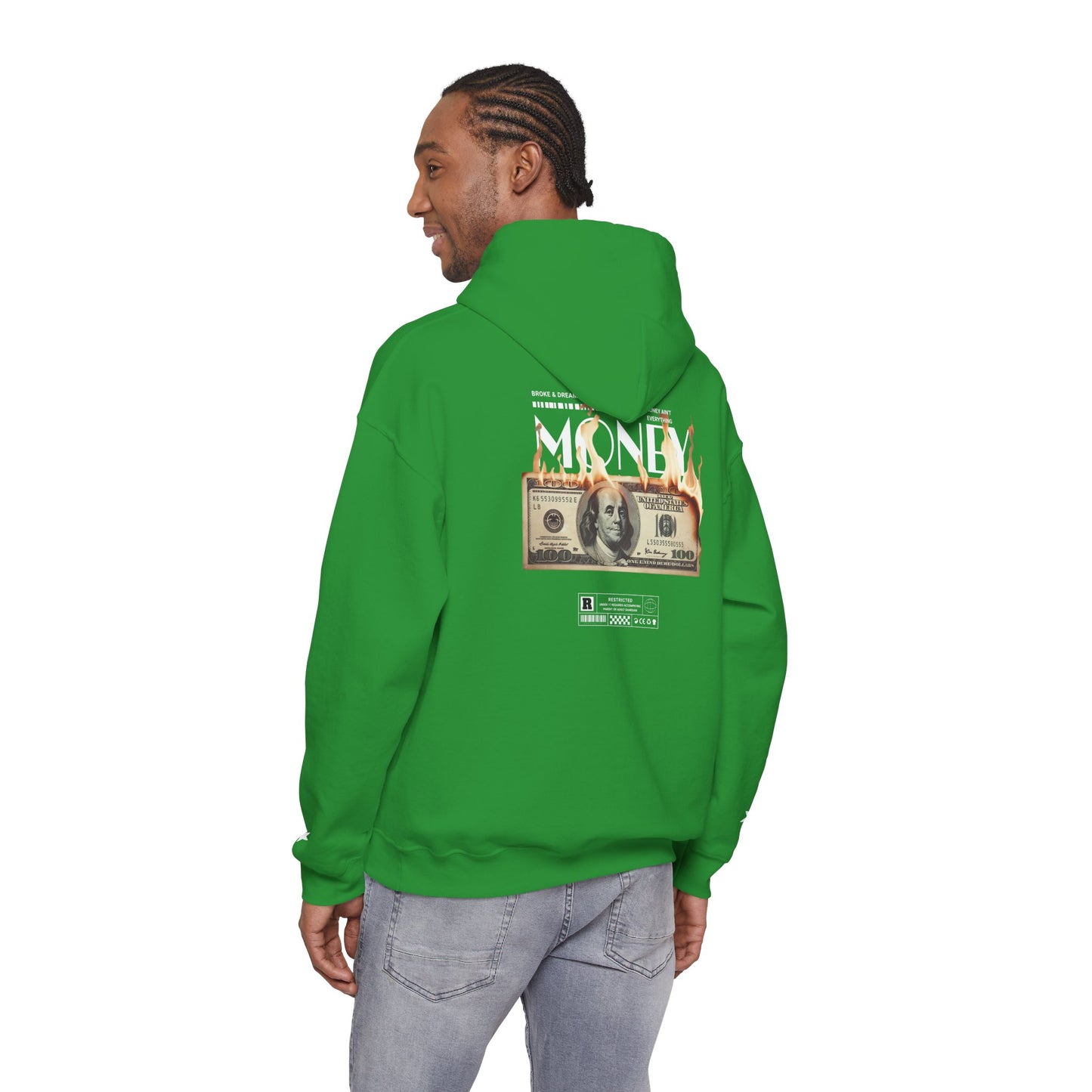 "Money Ain't Everything" Unisex College Hoodie - Broke & Dreamin' Hoodies