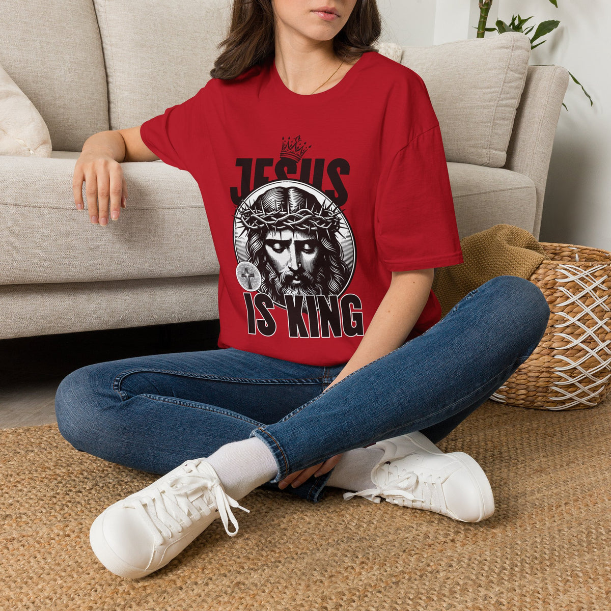 "Jesus Is King” Unisex T-Shirt - Broke & Dreamin' T-Shirts