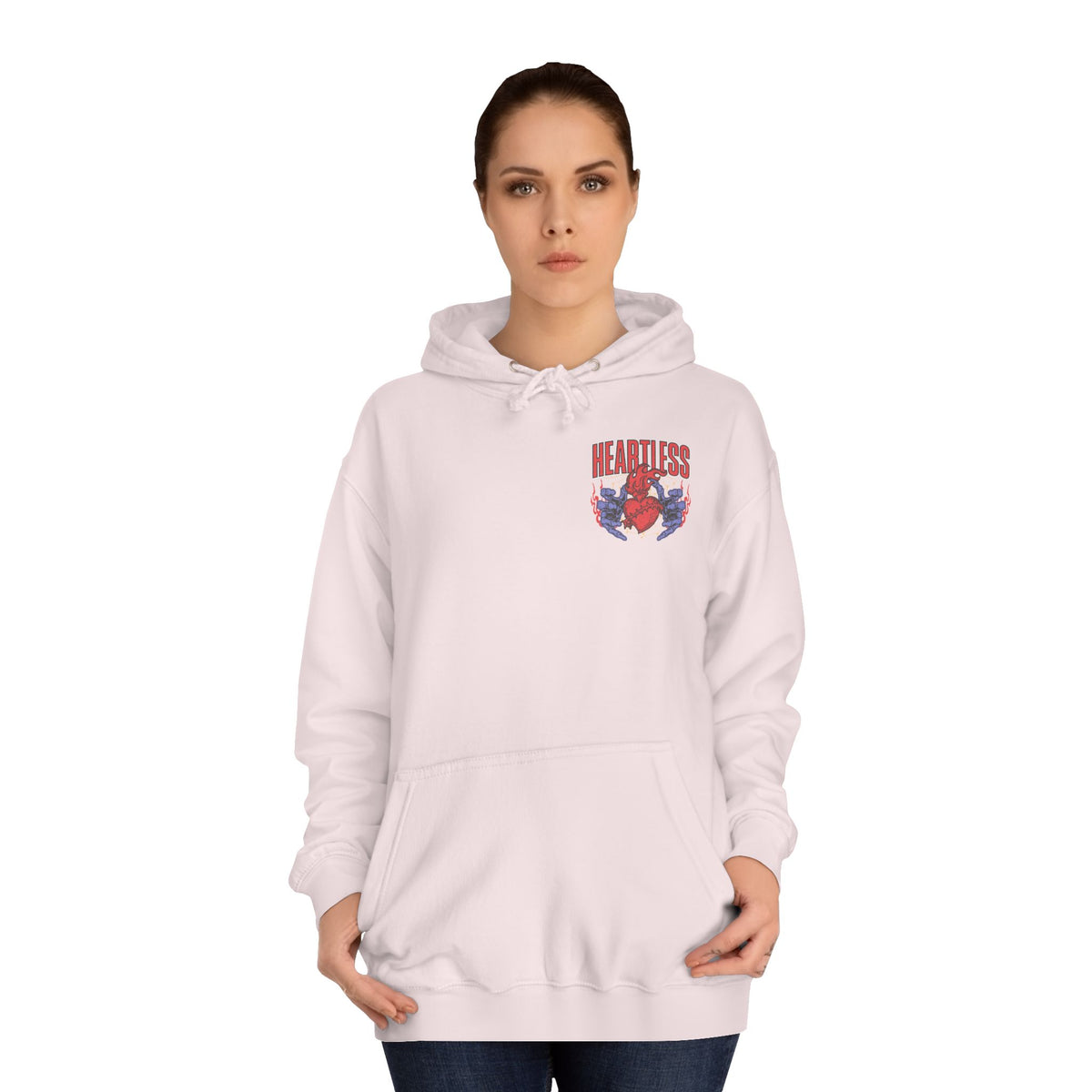 "Heartless" Unisex College Hoodie - Broke & Dreamin' Hoodies