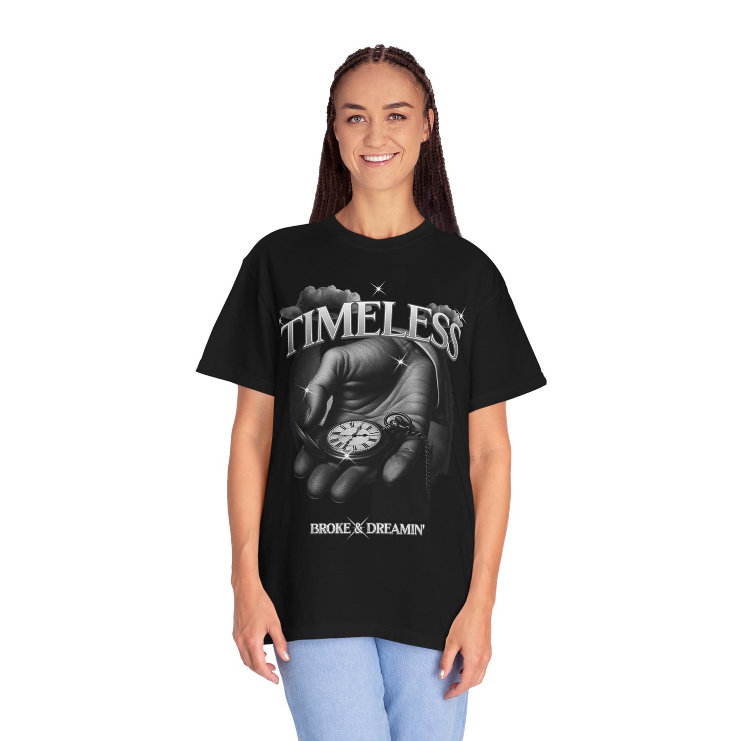 "Timeless” Skateboarder Unisex T-Shirt - Broke & Dreamin' T-Shirts