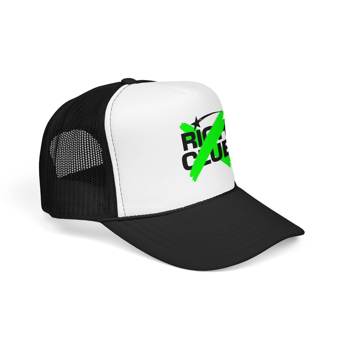 "Rich Club" Green Logo Unisex Foam Trucker Hat - Broke and Dreamin' Hats