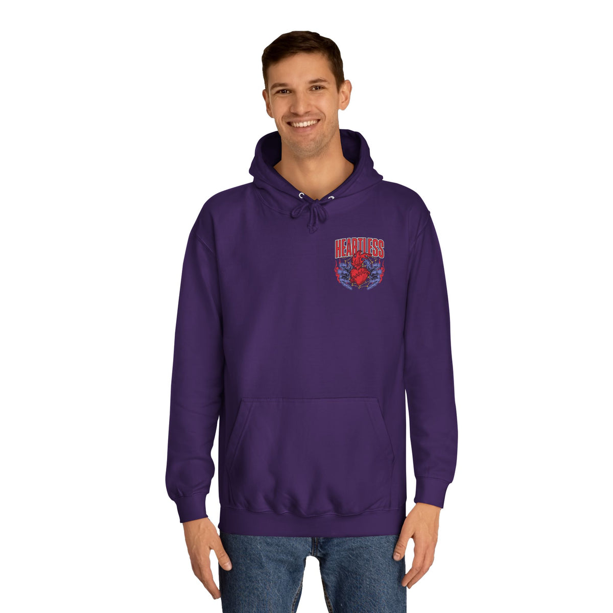 "Heartless" Unisex College Hoodie - Broke & Dreamin' Hoodies