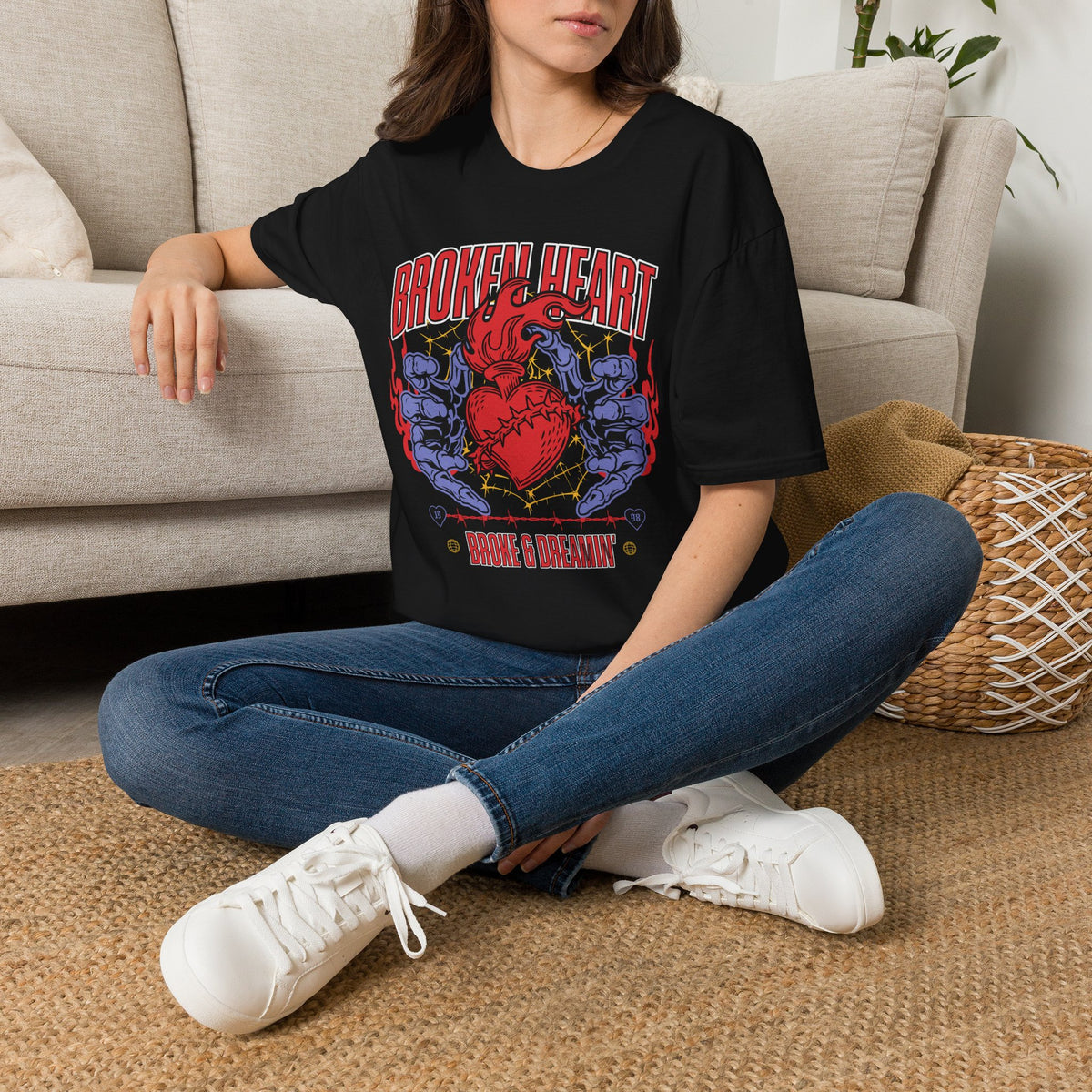 “Broken Heart” Unisex T-Shirt - Broke & Dreamin' T-Shirts