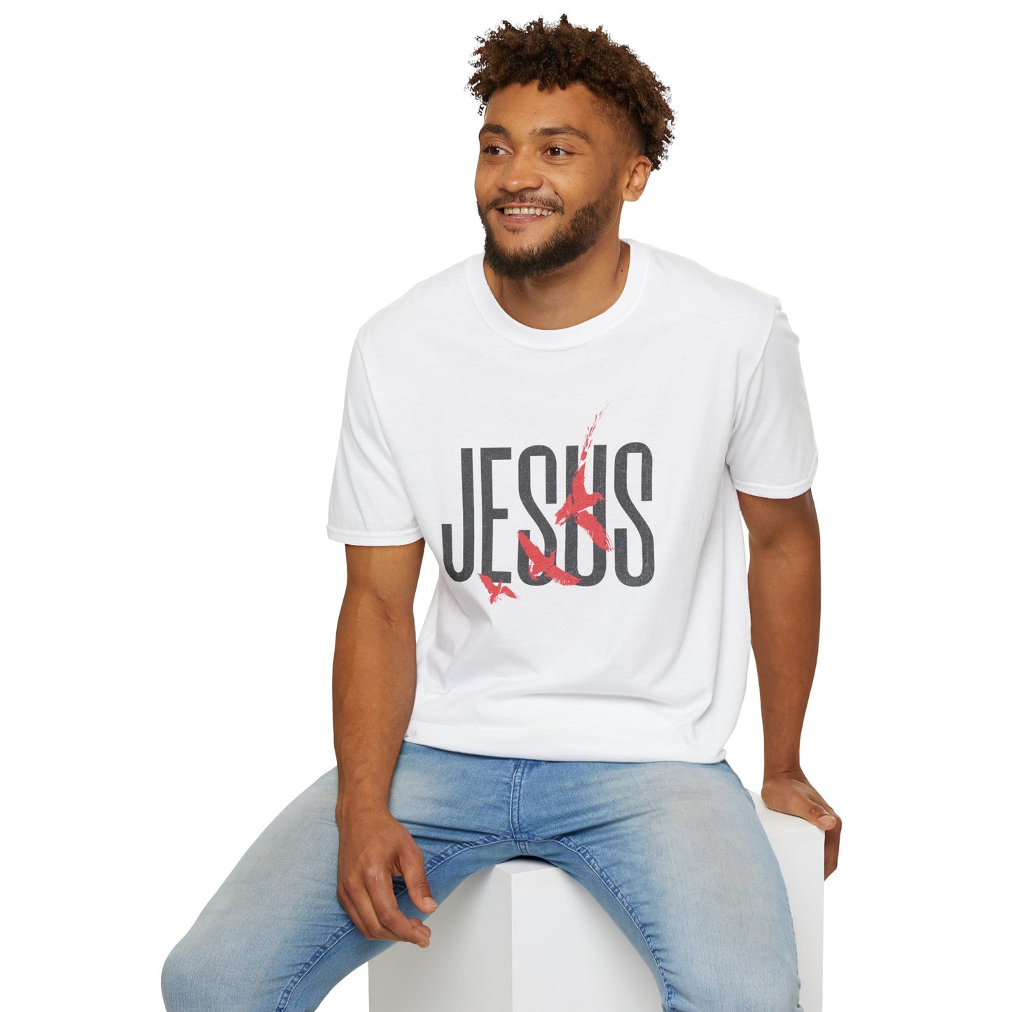"Jesus Red Logo” Unisex T-Shirt - Broke & Dreamin' T-Shirts