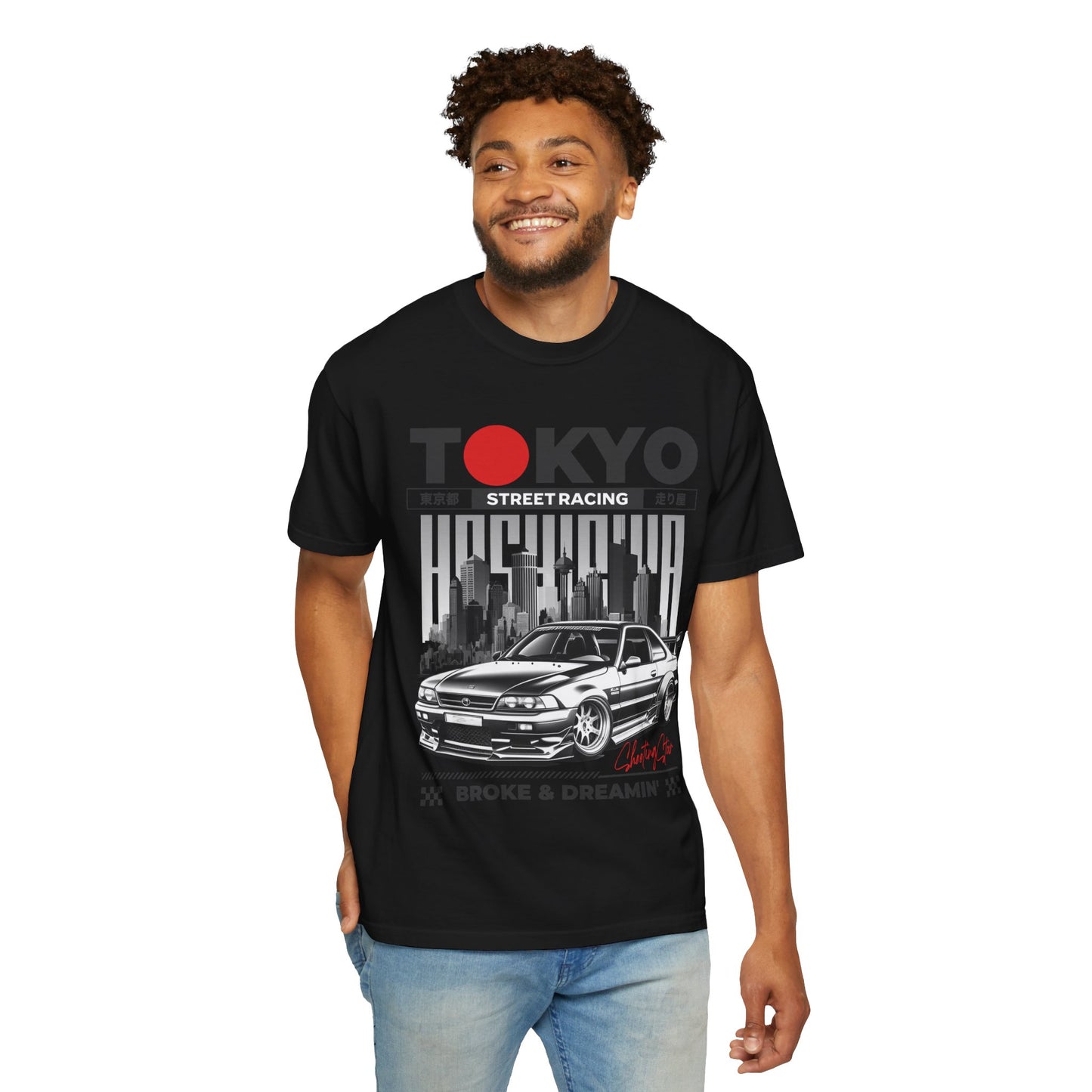 "Tokyo Street Racing” Unisex T-Shirt - Broke & Dreamin' T-Shirts