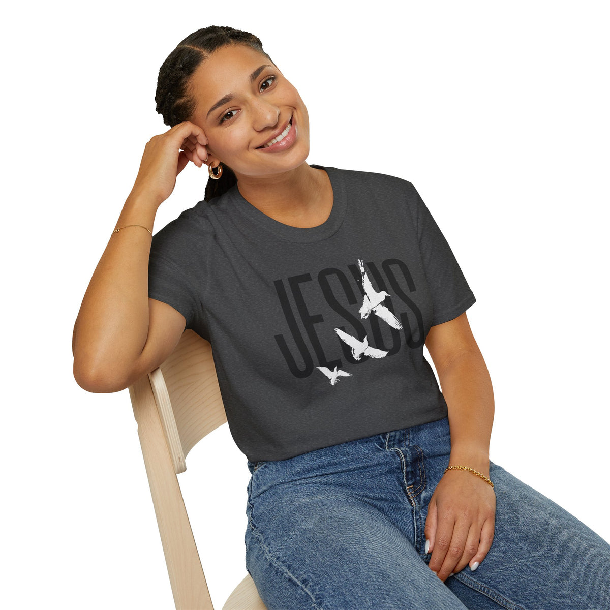 "Jesus Logo” Unisex T-Shirt - Broke & Dreamin' T-Shirts
