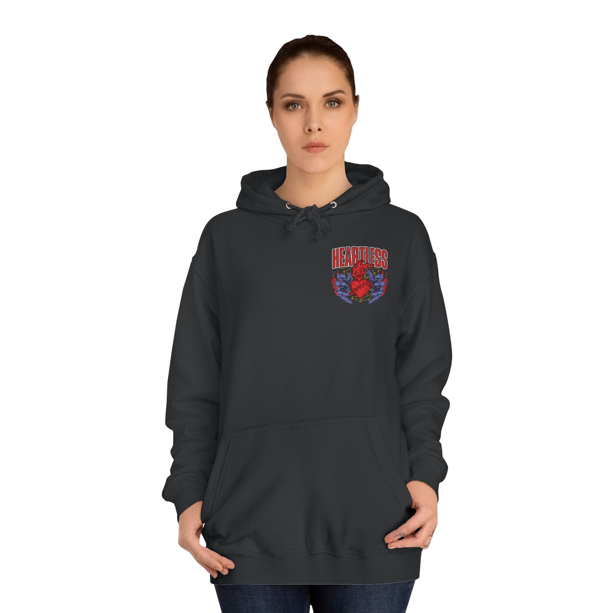 "Heartless" Unisex College Hoodie - Broke & Dreamin' Hoodies