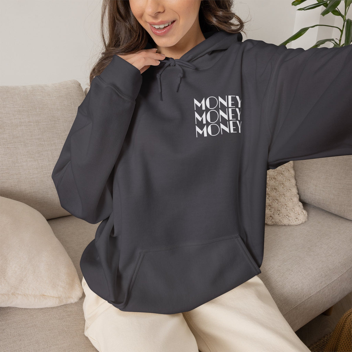 "Money Ain't Everything" Unisex College Hoodie - Broke & Dreamin' Hoodies