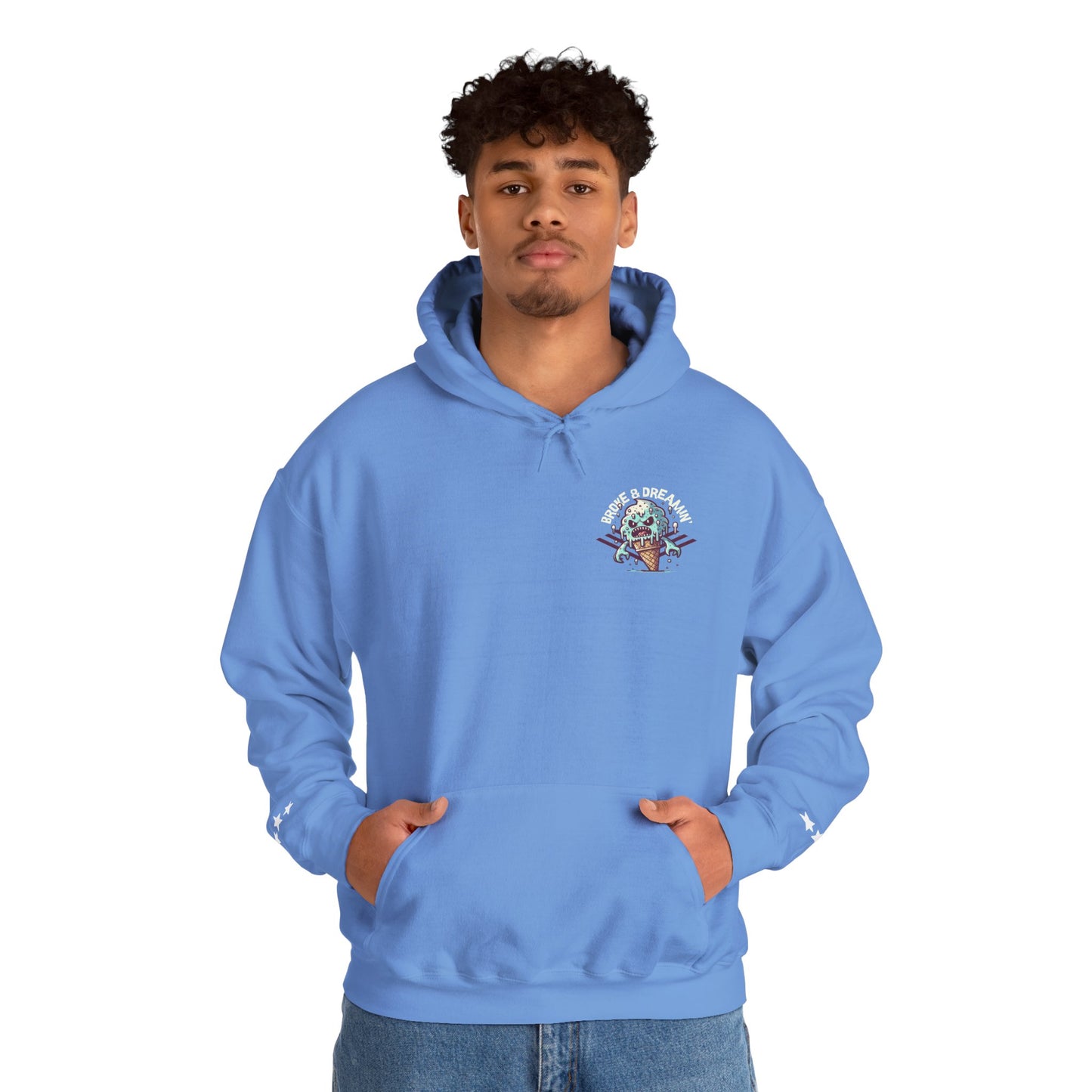 "Frost Bite" Unisex College Hoodie - Broke & Dreamin' Hoodies
