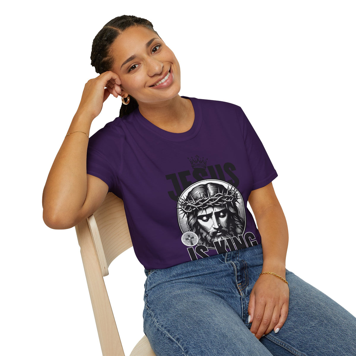 "Jesus Is King” Unisex T-Shirt - Broke & Dreamin' T-Shirts